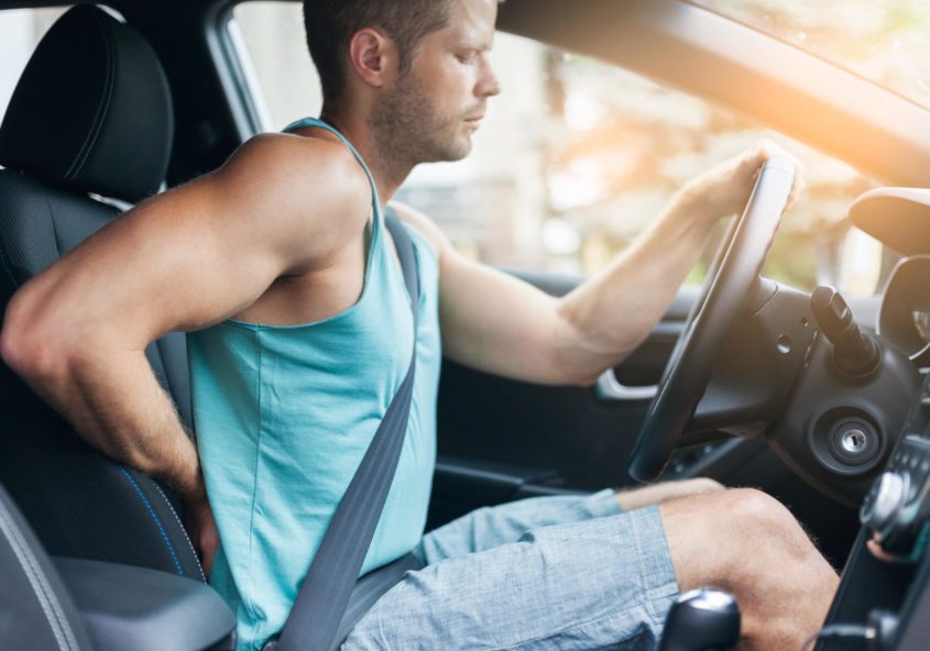 Dolor lumbar tras un accidente de tráfico